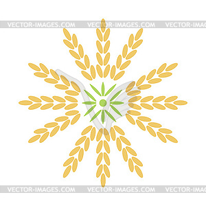 Seamless cereals pattern - vector EPS clipart