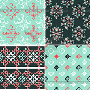 Seamless patterns set - vector clipart