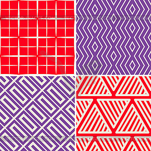 Decorative patterns set - vector clipart