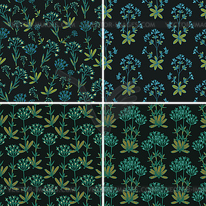 Floral set collection - vector clipart