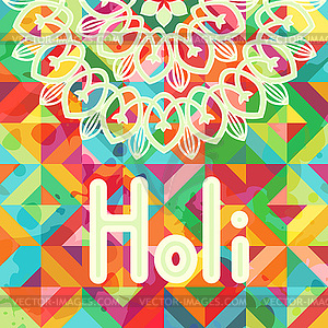 Holi festival banner - vector clip art