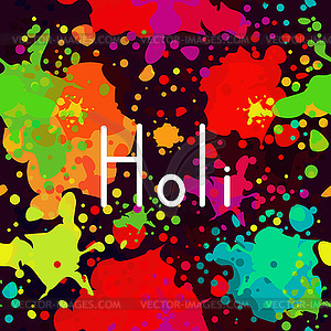 Holi festival banner - vector image