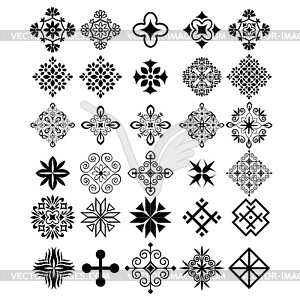 Set of elements - vector clipart / vector image