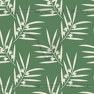 Seamless eucalyptus pattern - vector clipart