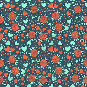 Seamless floral pattern - vector image