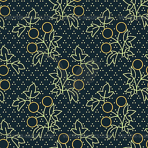 Seamless fruits pattern - vector clipart