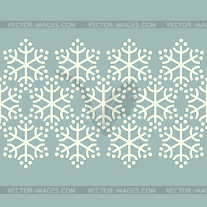 Seamless new year border - vector clipart