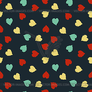 Seamless hearts pattern - vector clip art