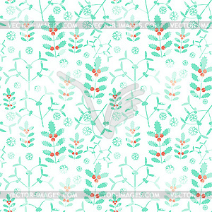 Seamless winter pattern - vector image