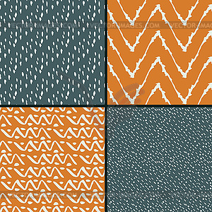 Seamless abstract patterns - vector clipart