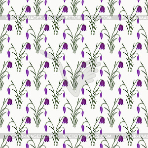 Fritillaria floral pattern - vector clipart