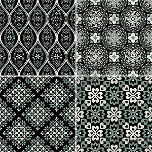 Seamless patterns set - vector image