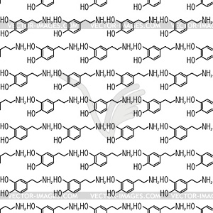 Seamless dopamine pattern - vector clipart