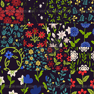 Seamless patterns set - vector image