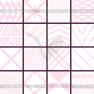 Seamless patterns set - vector image