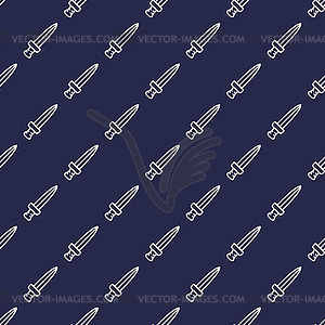 Seamless swords pattern - vector clipart