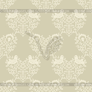 Seamless heart pattern - vector image