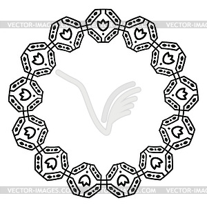 Abtract decorative frame - vector image