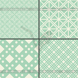 Geometric patterns set - vector clipart
