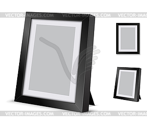 Frame desk - white & black vector clipart
