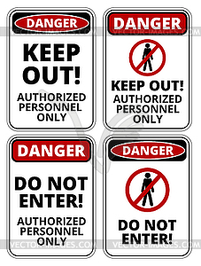 Danger sign - vector clip art