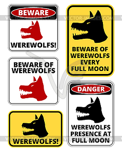 Beware of dog - vector clipart