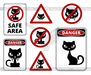 No cats - vector image