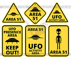 Ufo danger - vector clipart