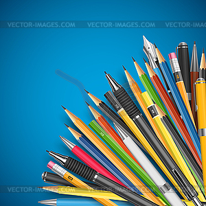Mass pencils - vector clipart