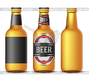 Bottle beer - royalty-free vector clipart