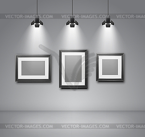 Gallery room - vector clipart