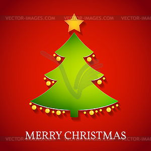 Christmas Greeting Card - vector image