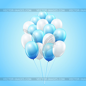 Balloon bunch - vector image