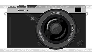 Mirrorless compact camera - royalty-free vector image