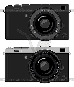 Mirrorless compact camera - vector clip art