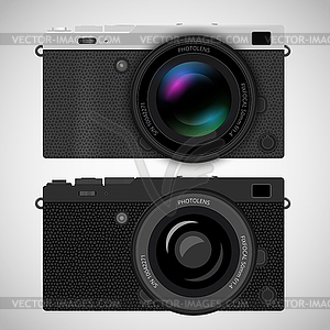 Mirrorless compact camera - vector clipart