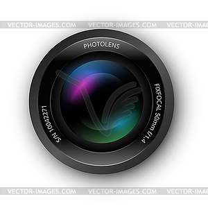 Lens for camer icon - vector clipart