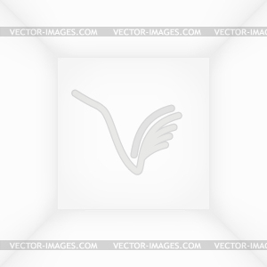 Empty room template - vector image