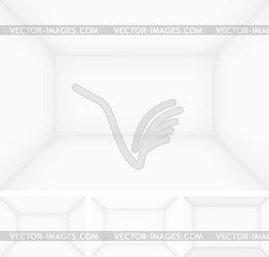 Empty room template - vector image