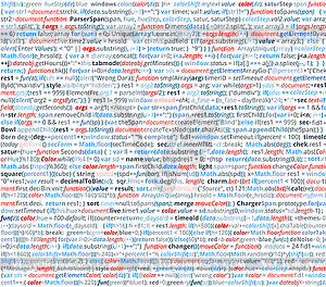 Abstract program code - vector image