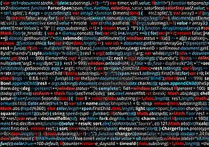 Абстрактный программный код - векторное графическое изображение