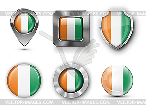 Country Flag Bages - vector clipart