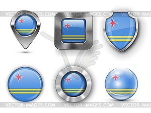 County Flag Bages - vector clipart