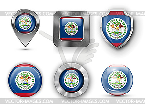 County Flag Bages - vector clipart