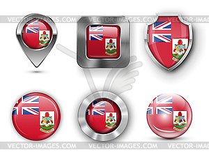 County Flag Bages - vector image