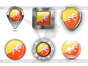 County Flag Bages - vector clipart