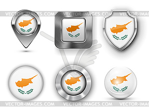 County Flag Bages - vector clip art