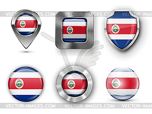County Flag Bages - vector clipart