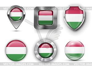 County Flag Bages - vector image