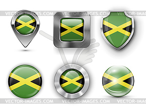 County Flag Bages - vector clip art